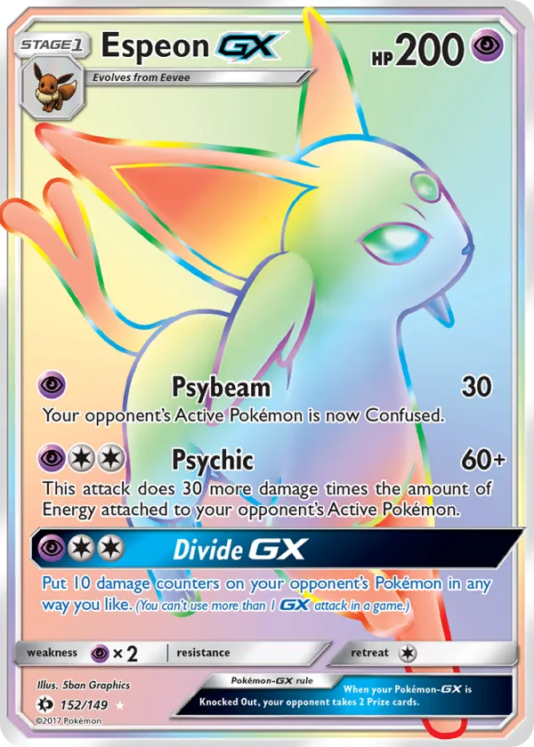 Espeon-GX Pokémon Sun & Moon #152 Holo