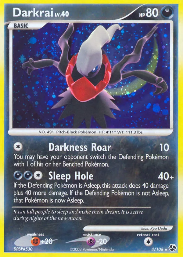 Darkrai Pokémon Great Encounters #4 Reverse Holo