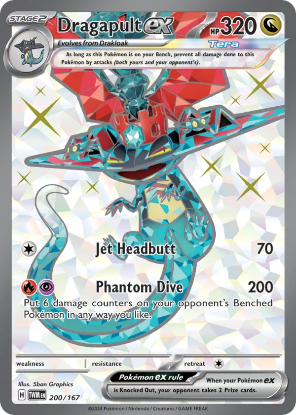 Dragapult ex Pokémon Twilight Masquerade #200 Holo