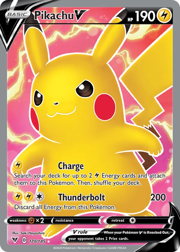 Pikachu V Pokémon Vivid Voltage #170 Holo