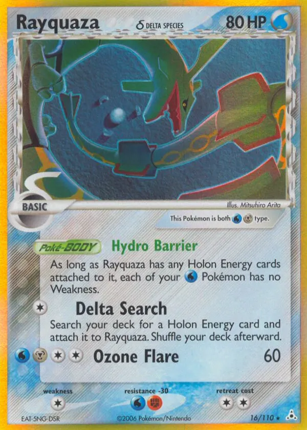 Rayquaza δ Pokémon Holon Phantoms #16 Reverse Holo