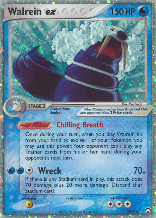 Walrein ex Pokémon Power Keepers #99 Holo
