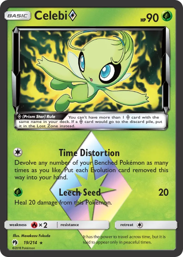 Celebi ◇ Pokémon Lost Thunder #19 Holo