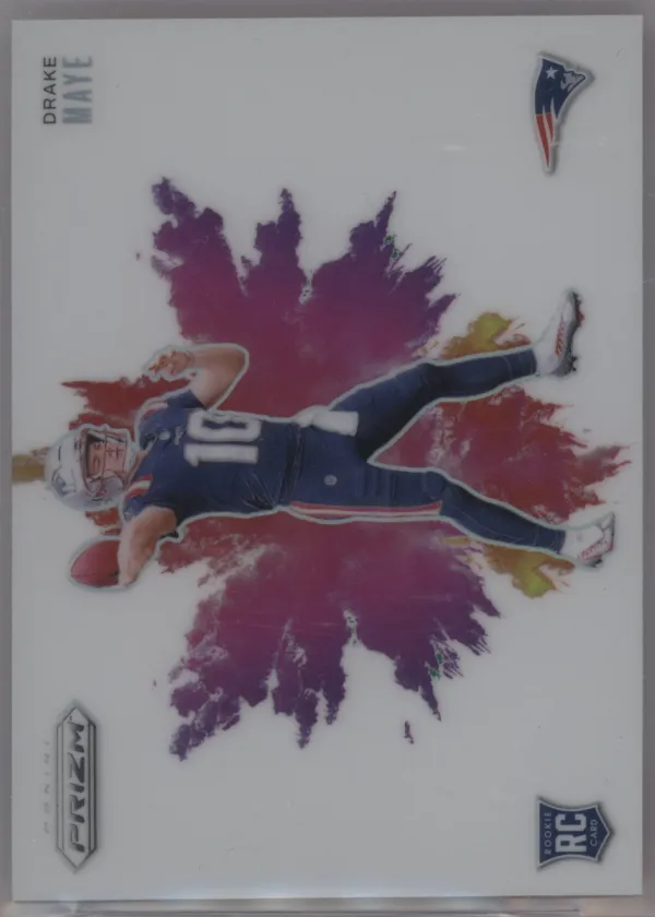 Drake Maye 2024 Panini Prizm Color Blast Football #2