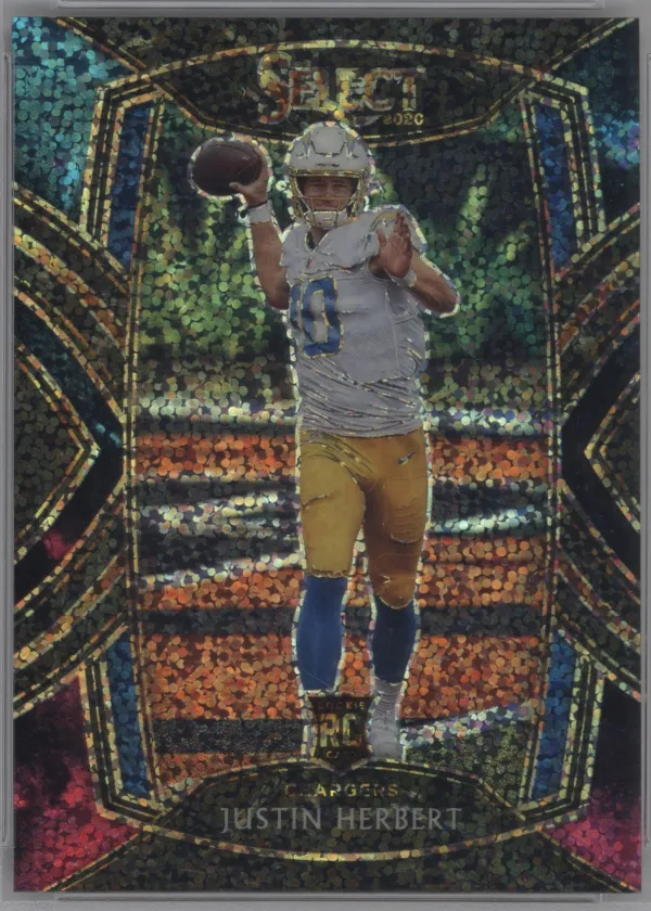 Justin Herbert 2020 Panini Select Club Level Football Cosmic #244