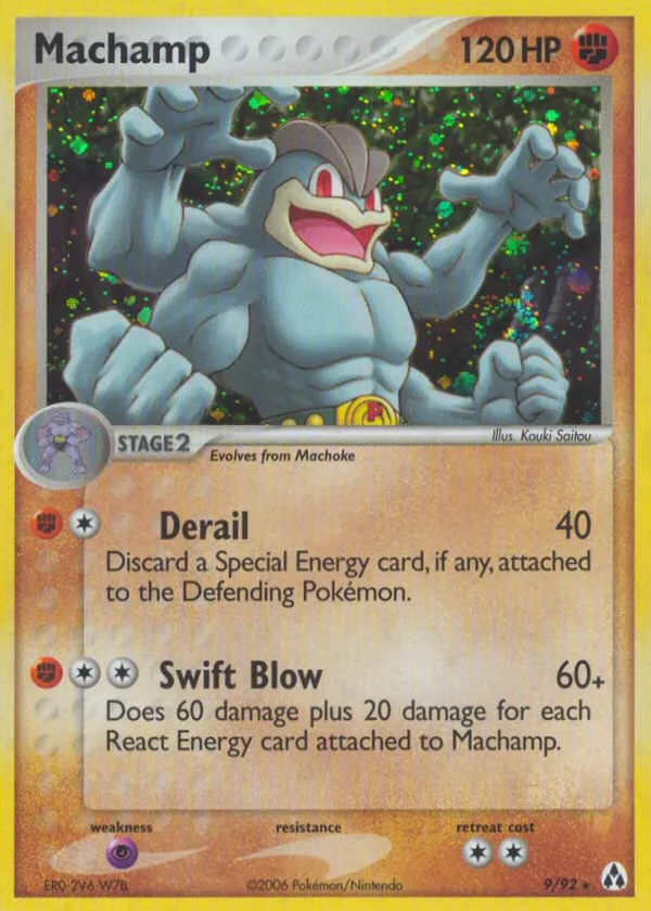 Machamp Pokémon Legend Maker #9 Reverse Holo