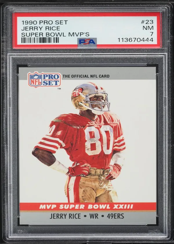 Jerry Rice 1990 Pro Set Super Bowl MVP Collectibles Football #23