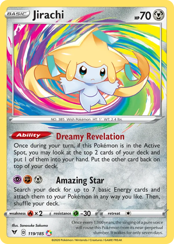 Jirachi Pokémon Vivid Voltage #119 Holo