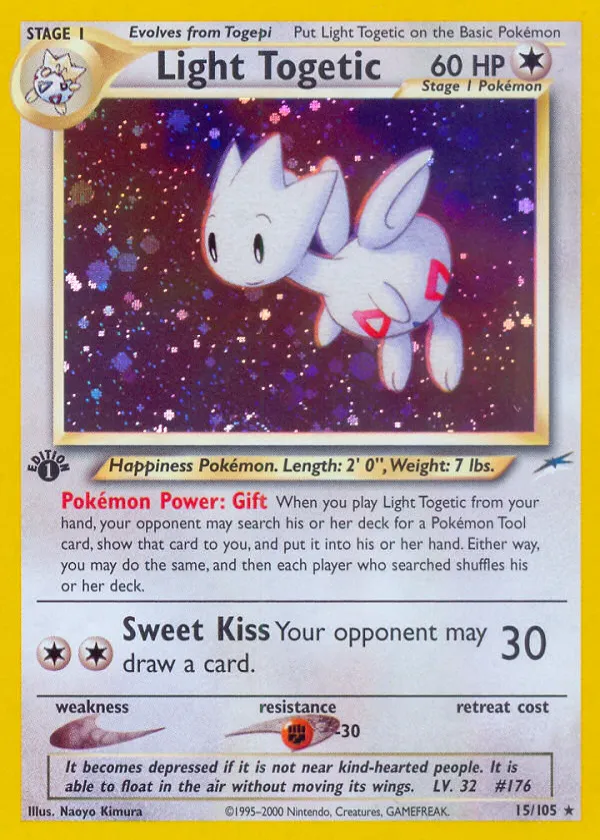 Light Togetic Pokémon Neo Destiny #15 Unlimited Holo