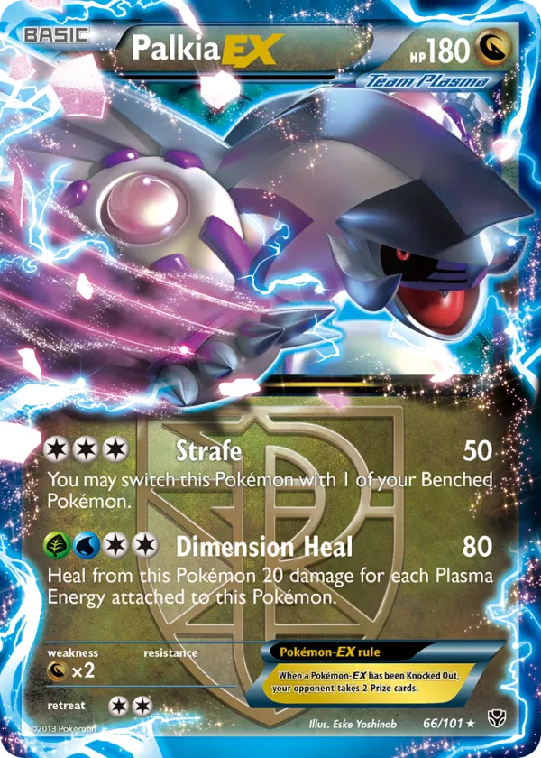 Palkia-EX Pokémon Plasma Blast #66 Holo