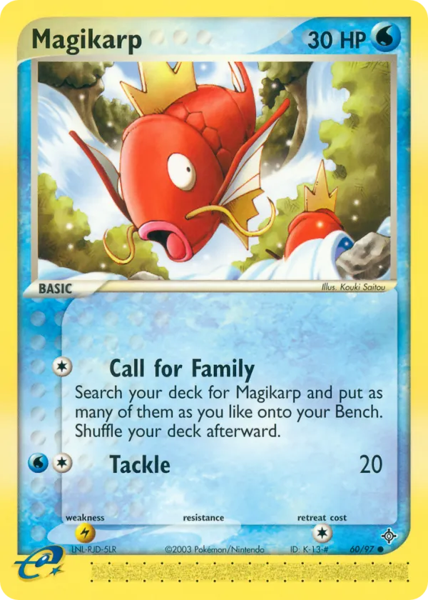 Magikarp Pokémon Dragon #60 Reverse Holo