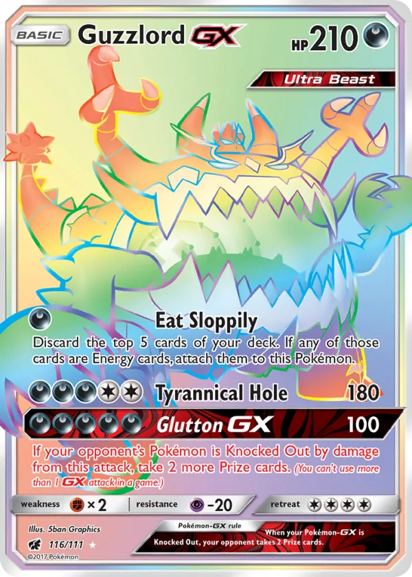 Guzzlord-GX Pokémon Crimson Invasion #116 Holo