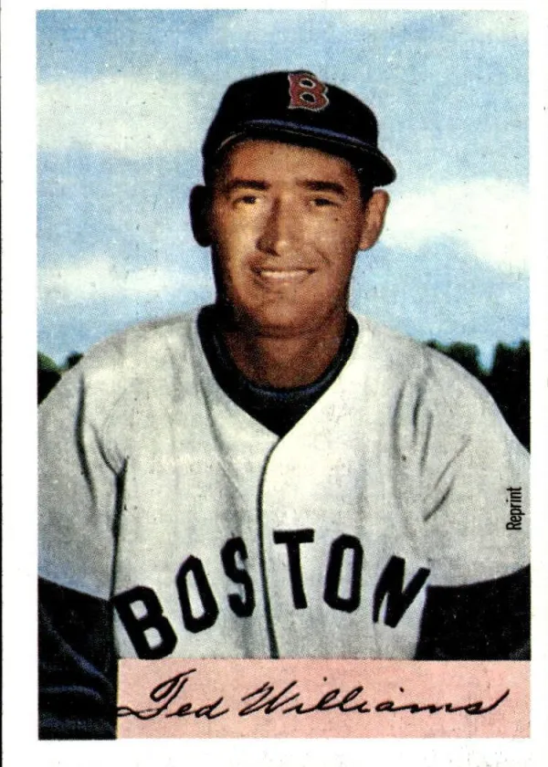 Ted Williams 1989 Bowman Inserts Baseball 1954 Reprint #NNO