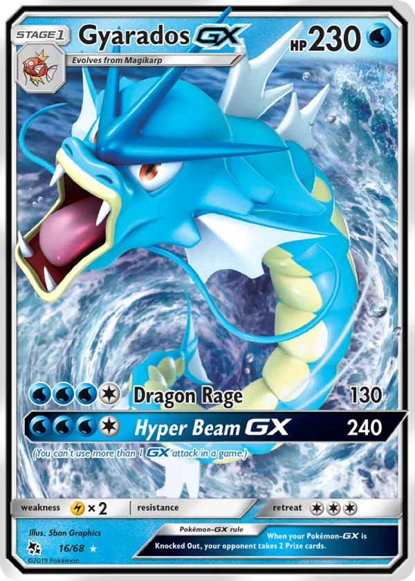 Gyarados-GX Pokémon Hidden Fates #16 Holo