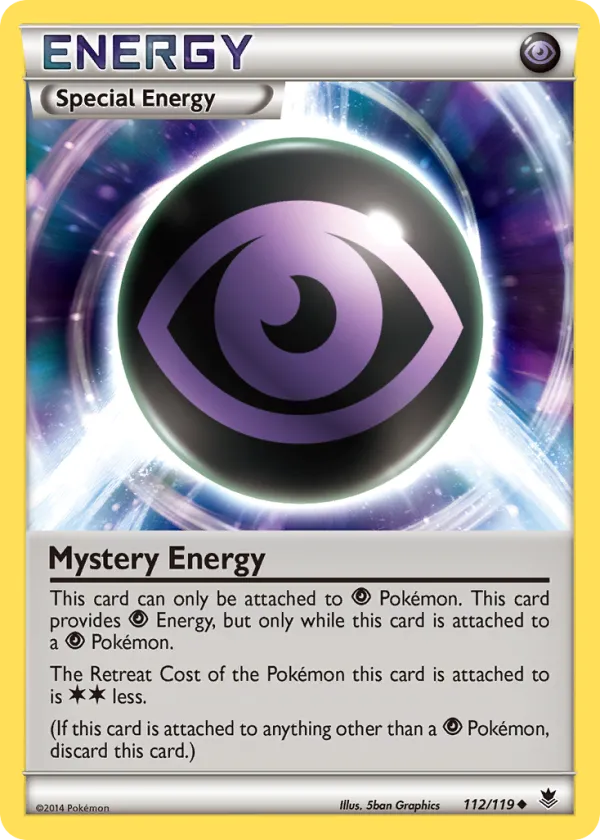 Mystery Energy Pokémon Phantom Forces #112 Reverse Holo