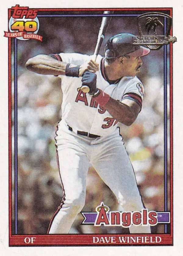 Dave Winfield 1991 Topps Desert Shield Baseball #630