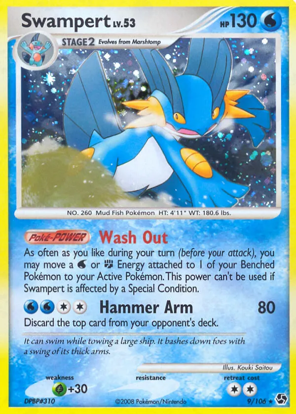 Swampert Pokémon Great Encounters #9 Reverse Holo