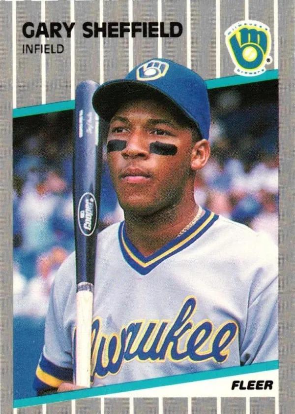 Gary Sheffield 1989 Fleer Glossy Baseball #196
