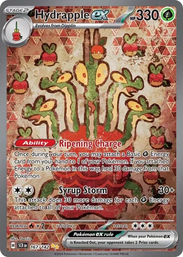 Hydrapple ex Pokémon Stellar Crown #167 Holo