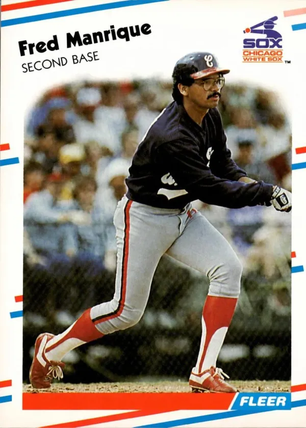 Fred Manrique 1988 Fleer Baseball #406