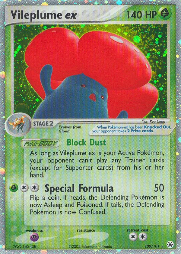 Vileplume ex Pokémon Hidden Legends #100 Holo