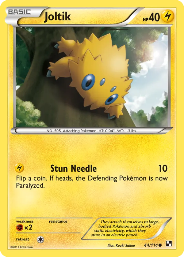 Joltik Pokémon Black & White #44 Reverse Holo
