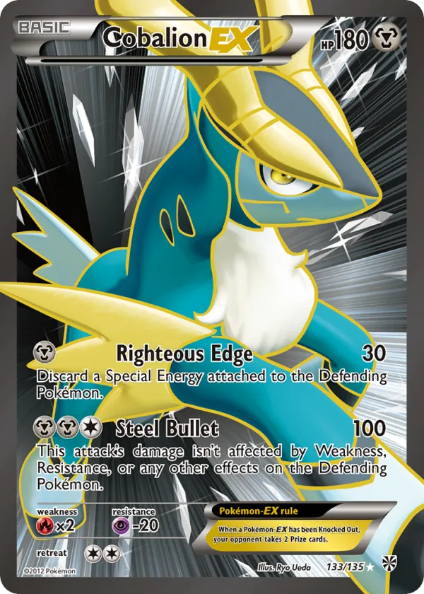 Cobalion-EX Pokémon Plasma Storm #133 Holo