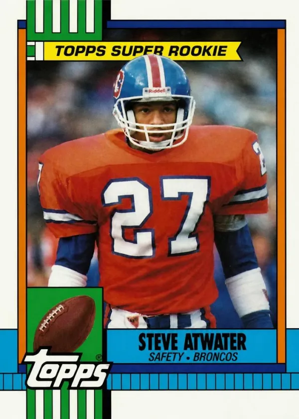Steve Atwater 1990 Topps Football Disclaimer Back #29