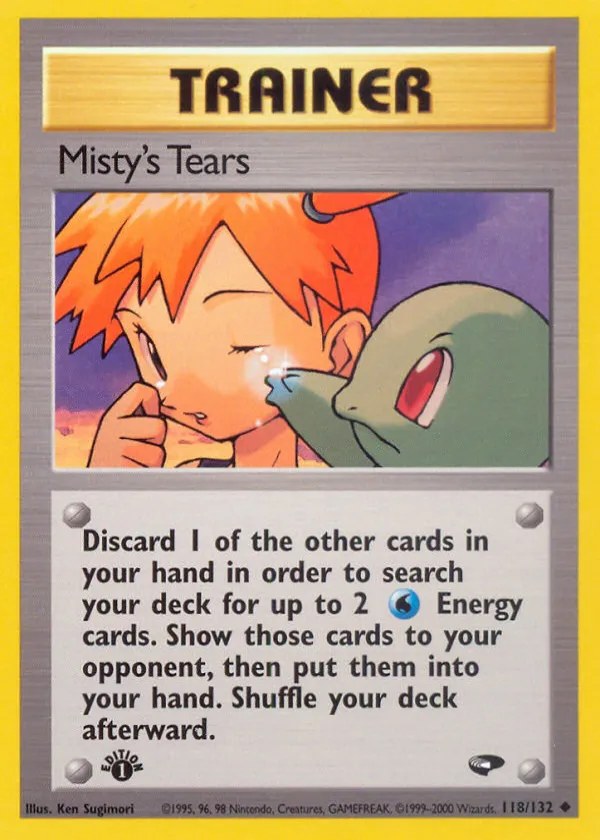 Misty's Tears Pokémon Gym Challenge #118 1st Edition