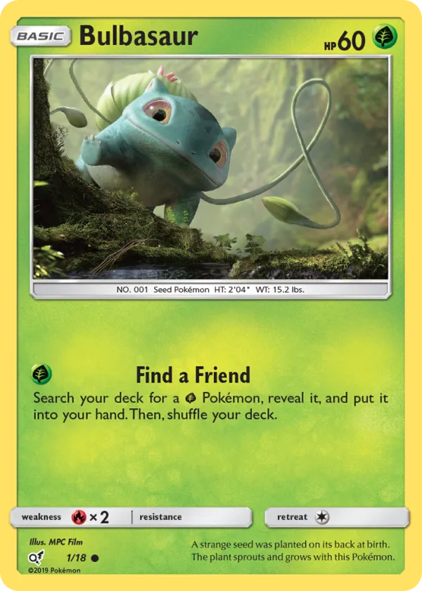Bulbasaur Pokémon Detective Pikachu #1 Holo
