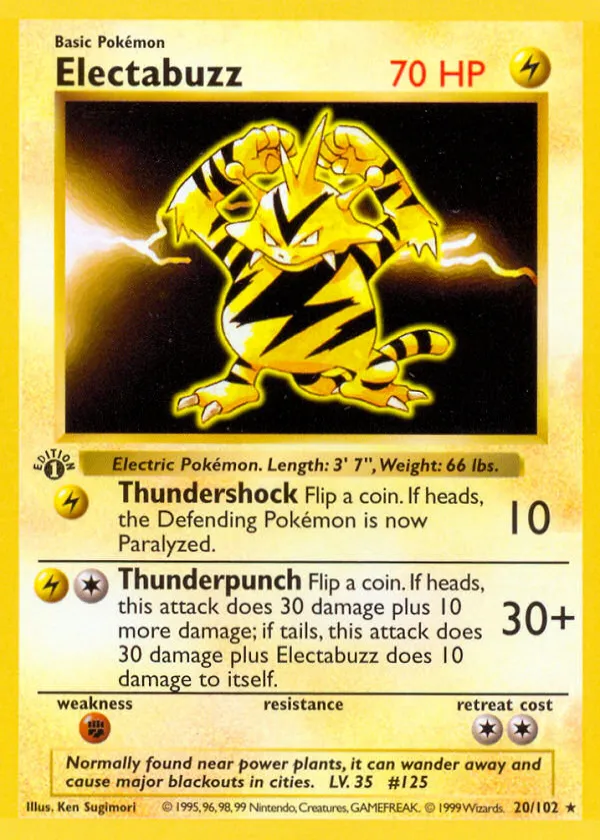 Electabuzz Pokémon Base #20