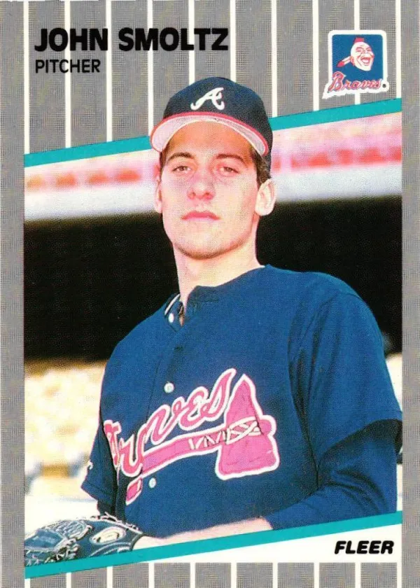 John Smoltz 1989 Fleer Glossy Baseball #602