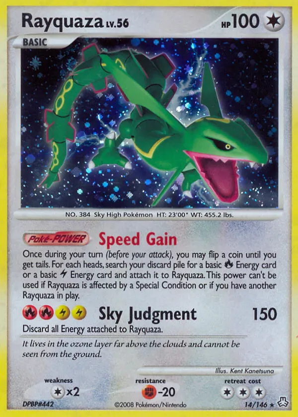 Rayquaza Pokémon Legends Awakened #14 Reverse Holo