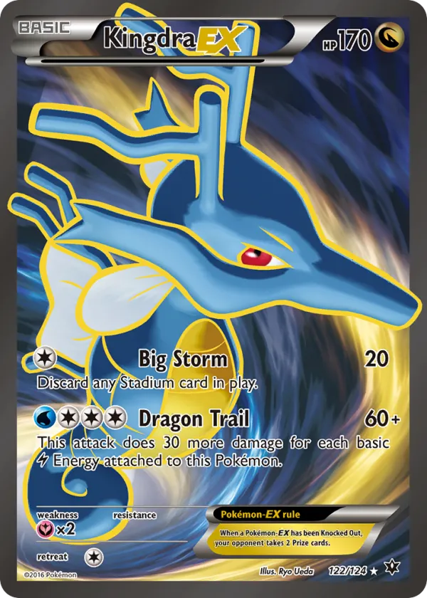 Kingdra-EX Pokémon Fates Collide #122 Holo