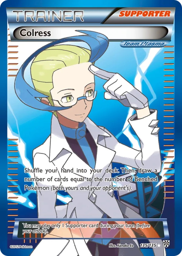 Colress Pokémon Plasma Storm #135 Holo
