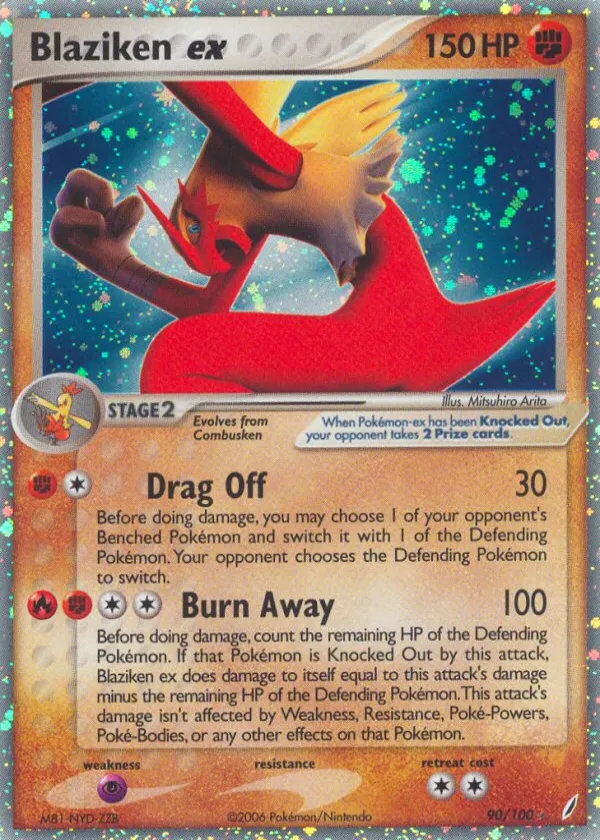 Blaziken ex Pokémon Crystal Guardians #90 Holo
