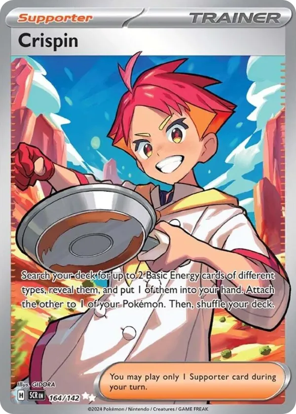 Crispin Pokémon Stellar Crown #164 Holo