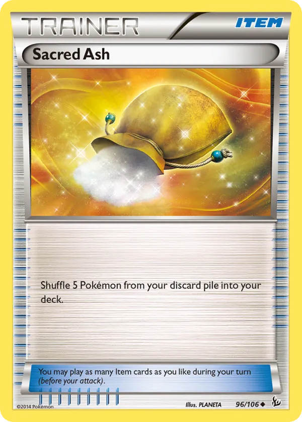 Sacred Ash Pokémon Flashfire #96 Reverse Holo