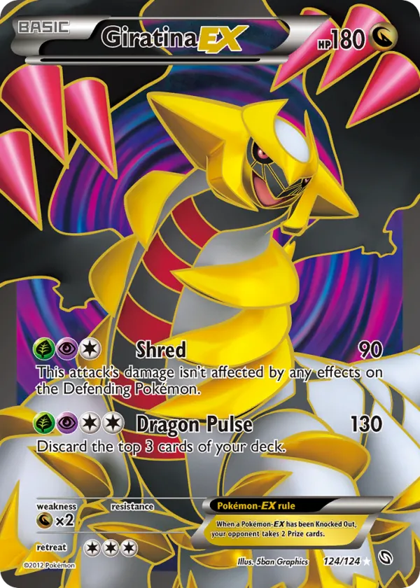 Giratina-EX Pokémon Dragons Exalted #124 Holo