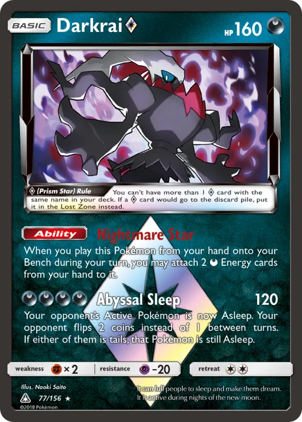 Darkrai ◇ Pokémon Ultra Prism #77 Holo