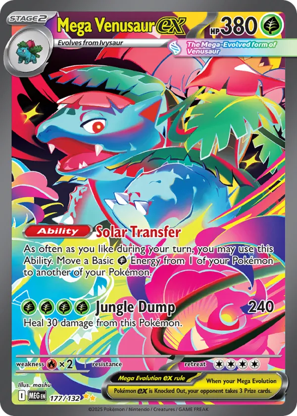 Mega Venusaur ex Pokémon Mega Evolution #177 Holo