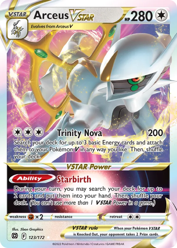 Arceus VSTAR Pokémon Brilliant Stars #123 Holo