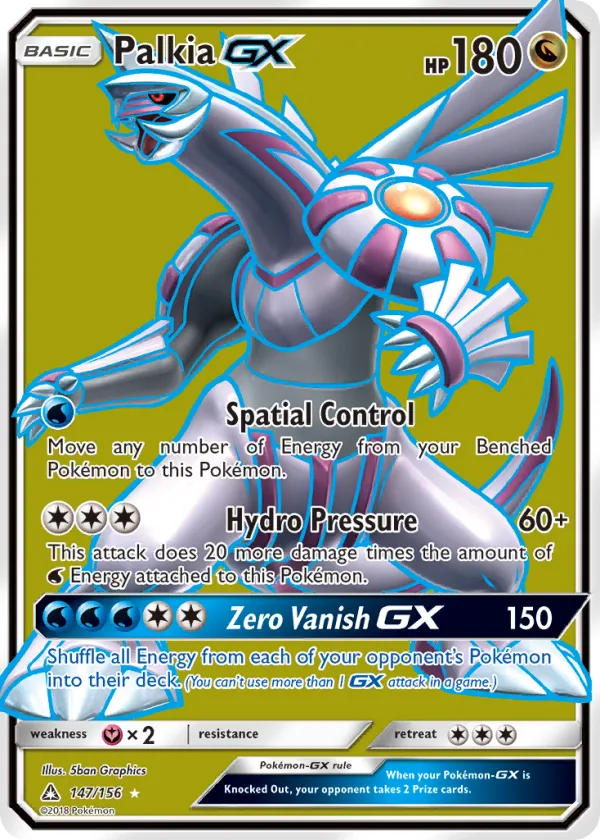 Palkia-GX Pokémon Ultra Prism #147 Holo