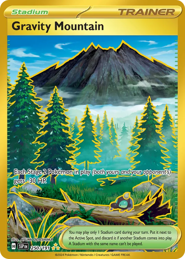 Gravity Mountain Pokémon Surging Sparks #250 Holo