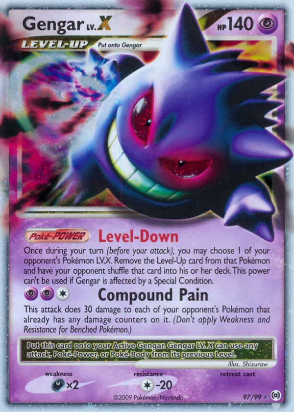 Gengar LV.X Pokémon Arceus #97 Holo
