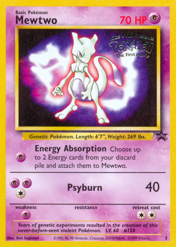 Mewtwo Pokémon Wizards Black Star Promos #3