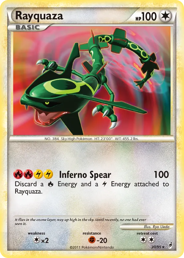 Rayquaza Pokémon Call of Legends #20 Reverse Holo