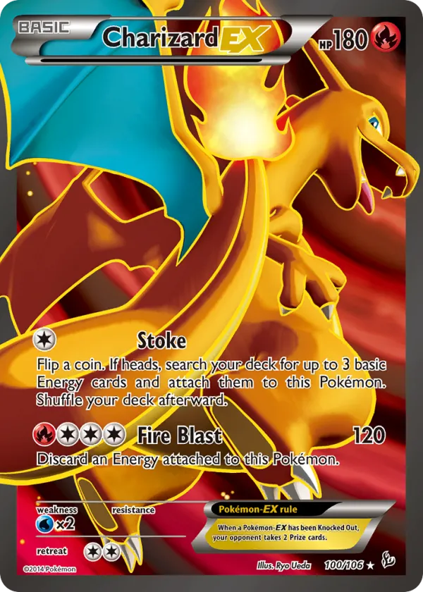 Charizard-EX Pokémon Flashfire #100 Holo