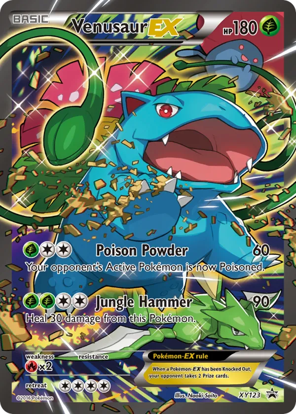 Venusaur-EX Pokémon XY Black Star Promos #XY123 Holo