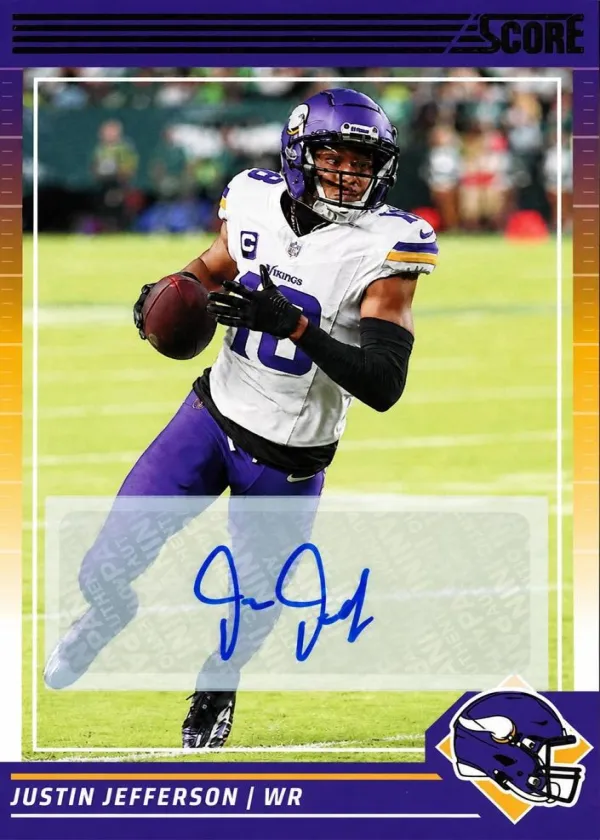 Justin Jefferson 2024 Panini Score Signatures Football #183